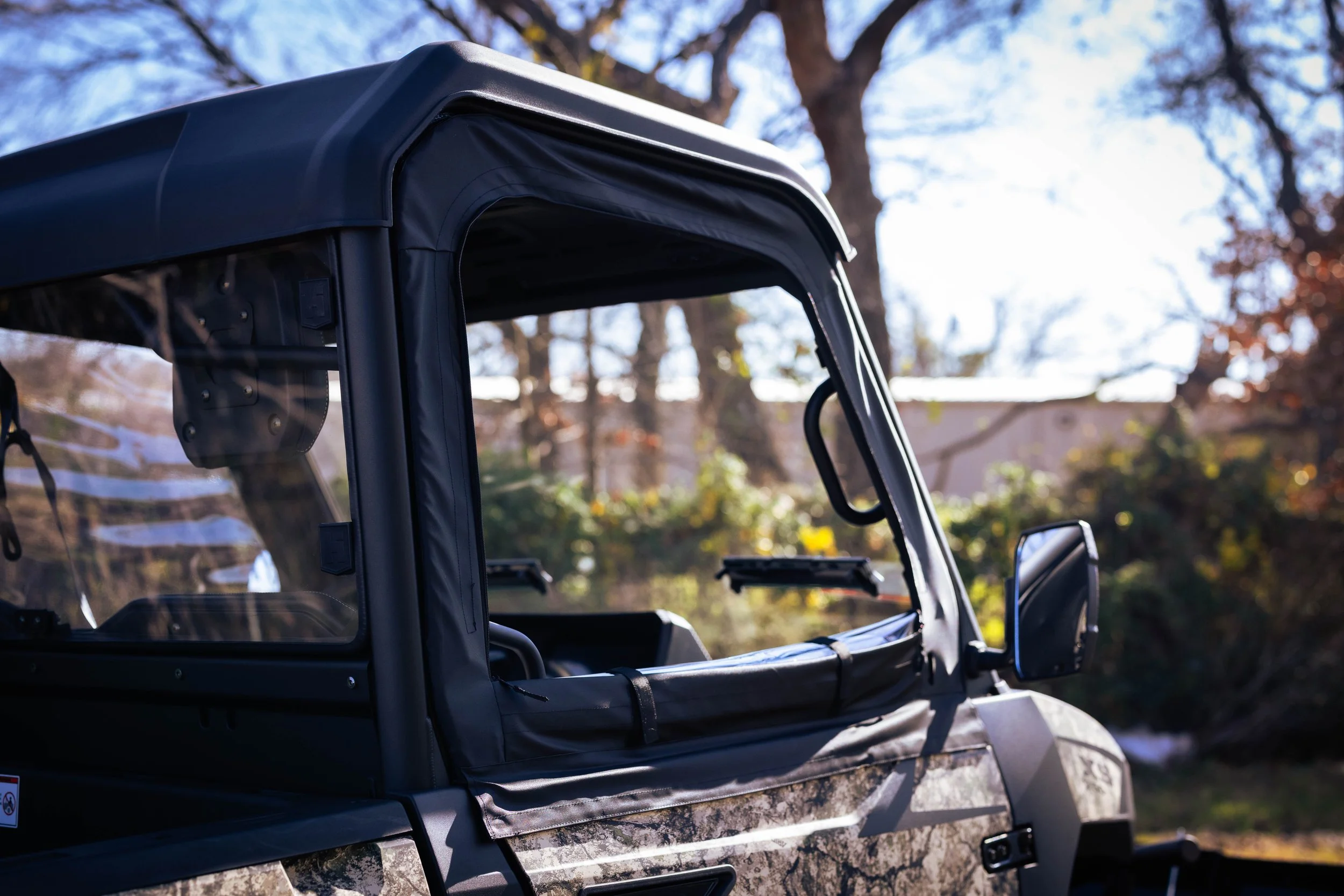 Front Half Doors Zip Window - Framed Canvas — Axis Offroad